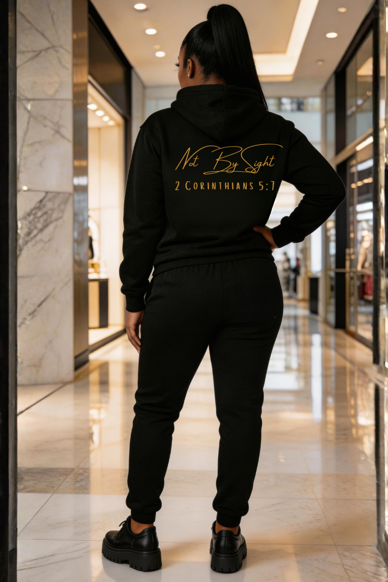 WALK BY FAITH SWEATSUIT - BLACK EDITION