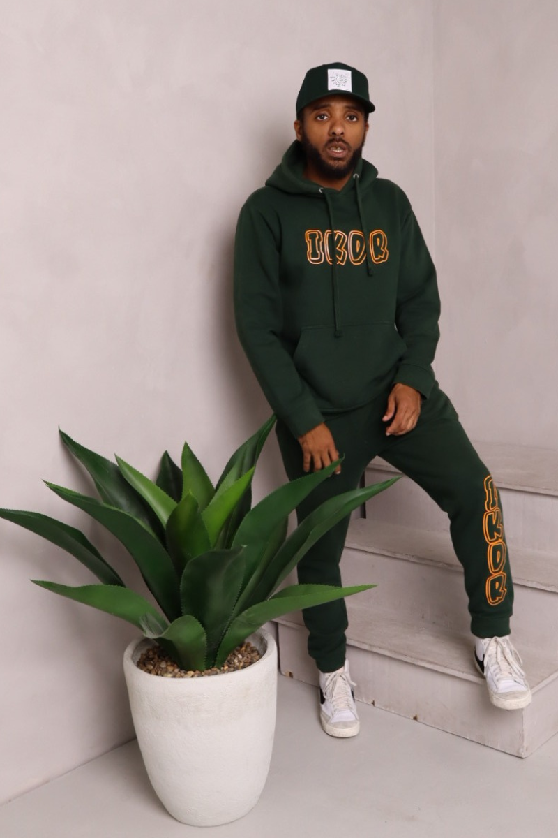 IKDR HOODED HUNTER GREEN SWEATSUIT