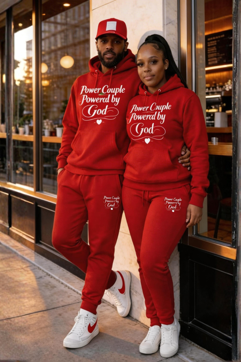 POWER COUPLE SWEATSUIT (Red)