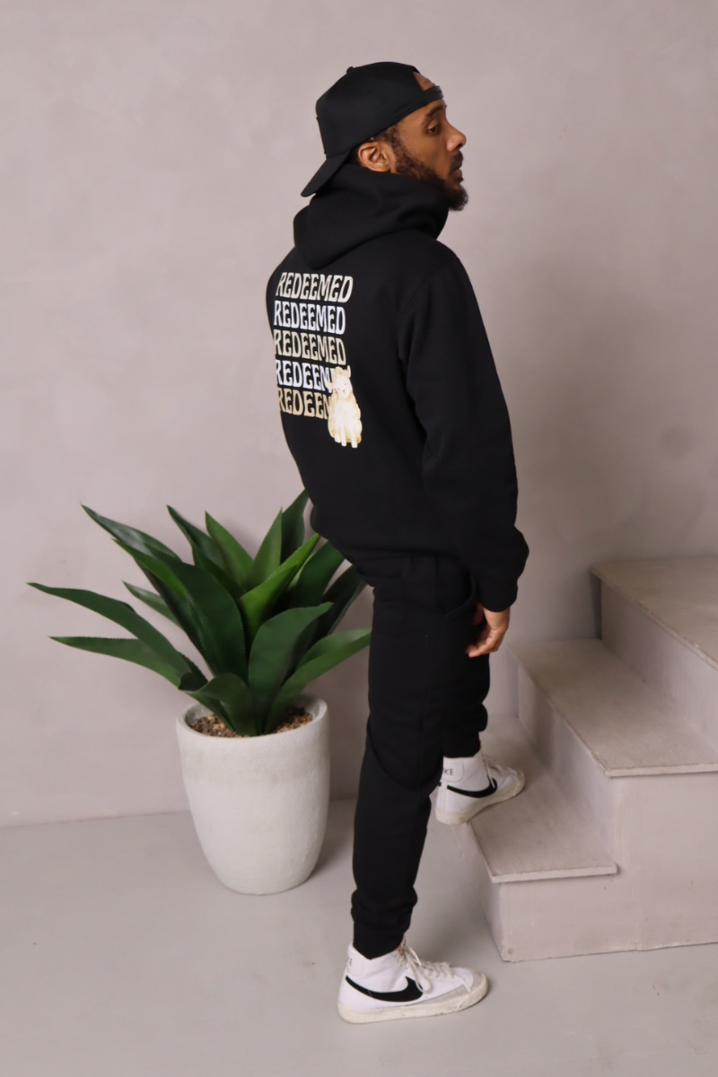 REDEEMED BLACK SWEATSUIT