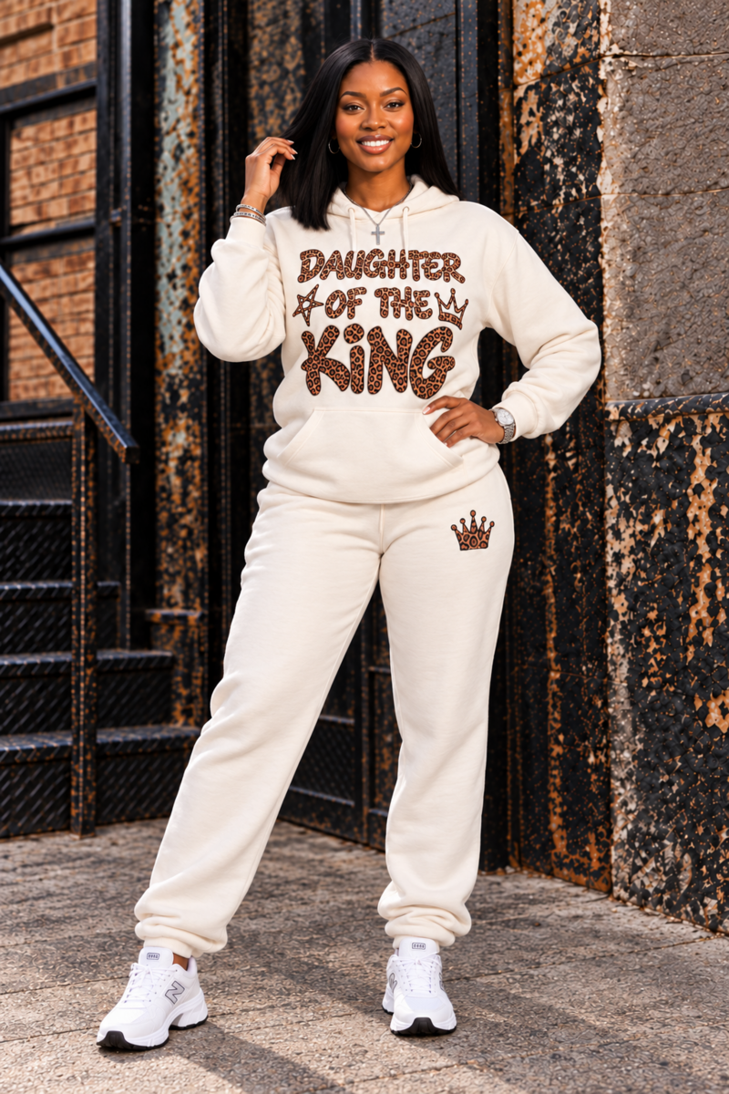 DAUGHTER OF THE KING SWEATSUIT (Bone)