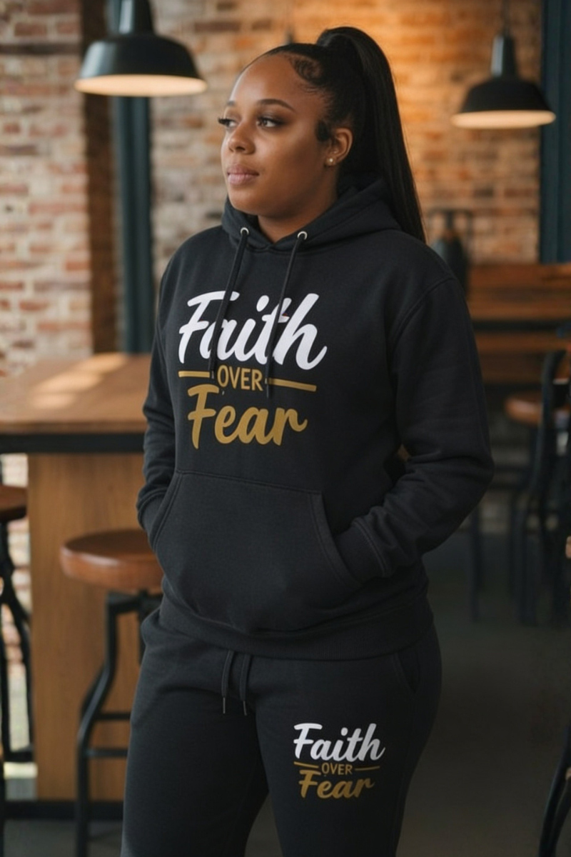 Faith / Fear Black Sweatsuit