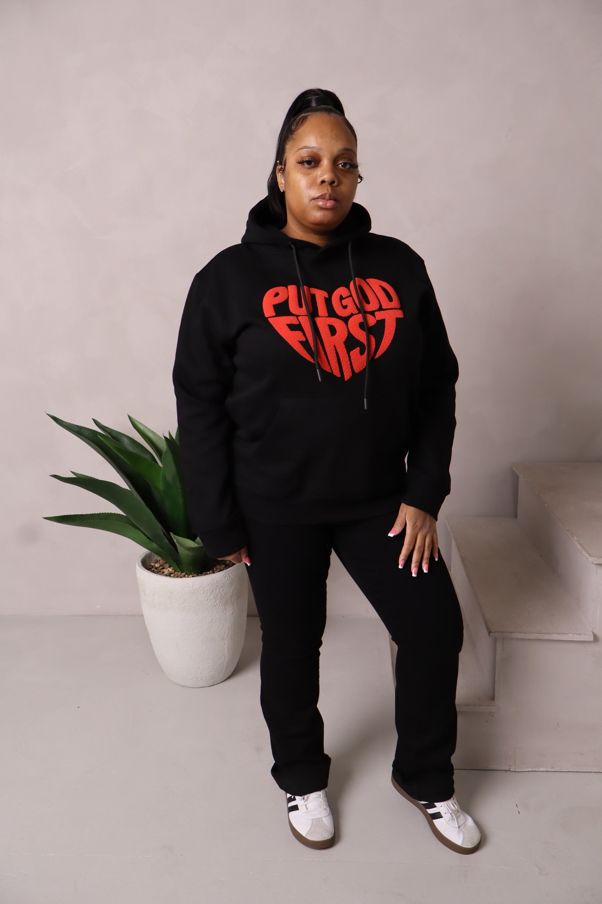 PUT GOD FIRST BLACK HOODIE