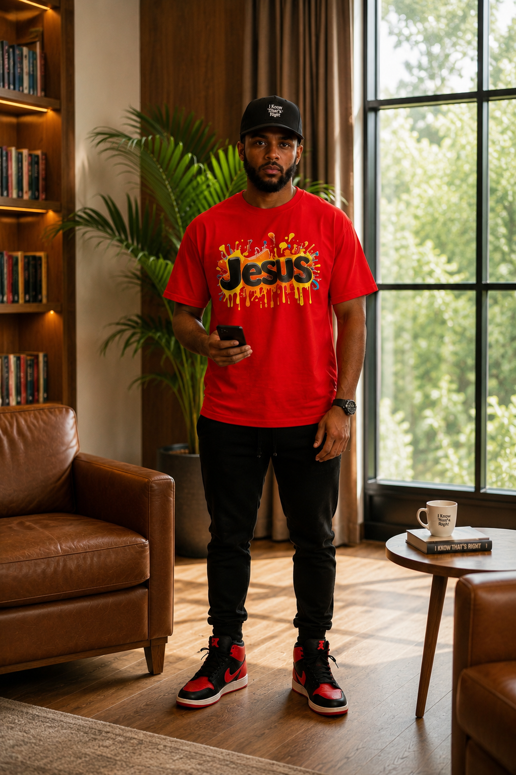 JESUS RED SPLASH TEE