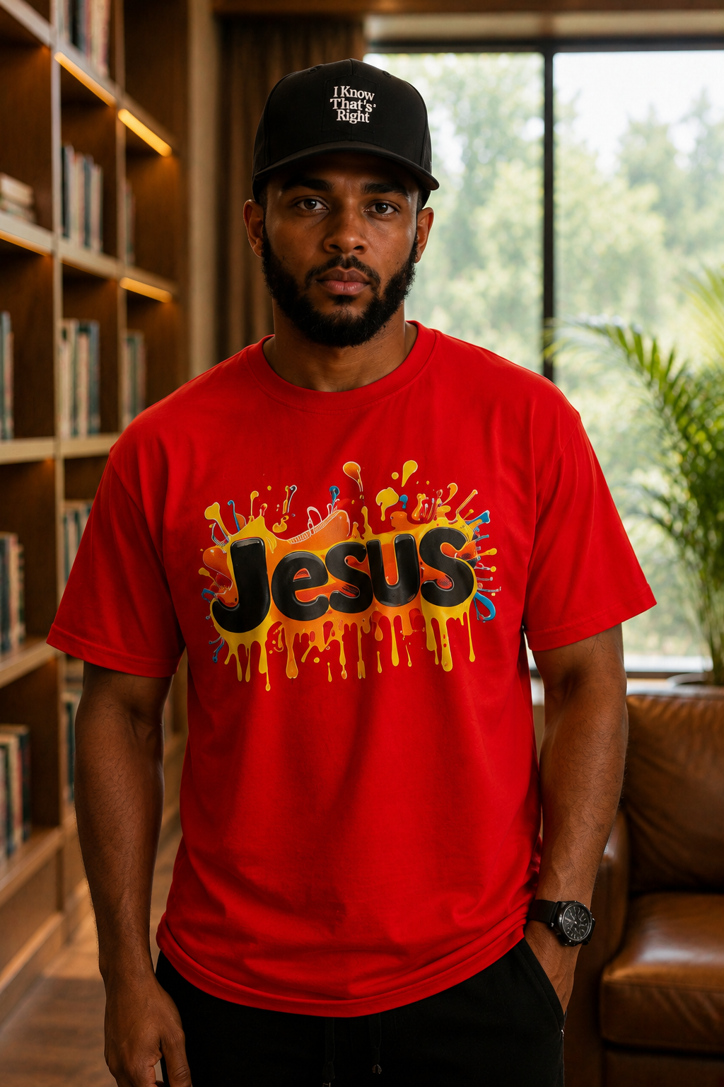 JESUS RED SPLASH TEE