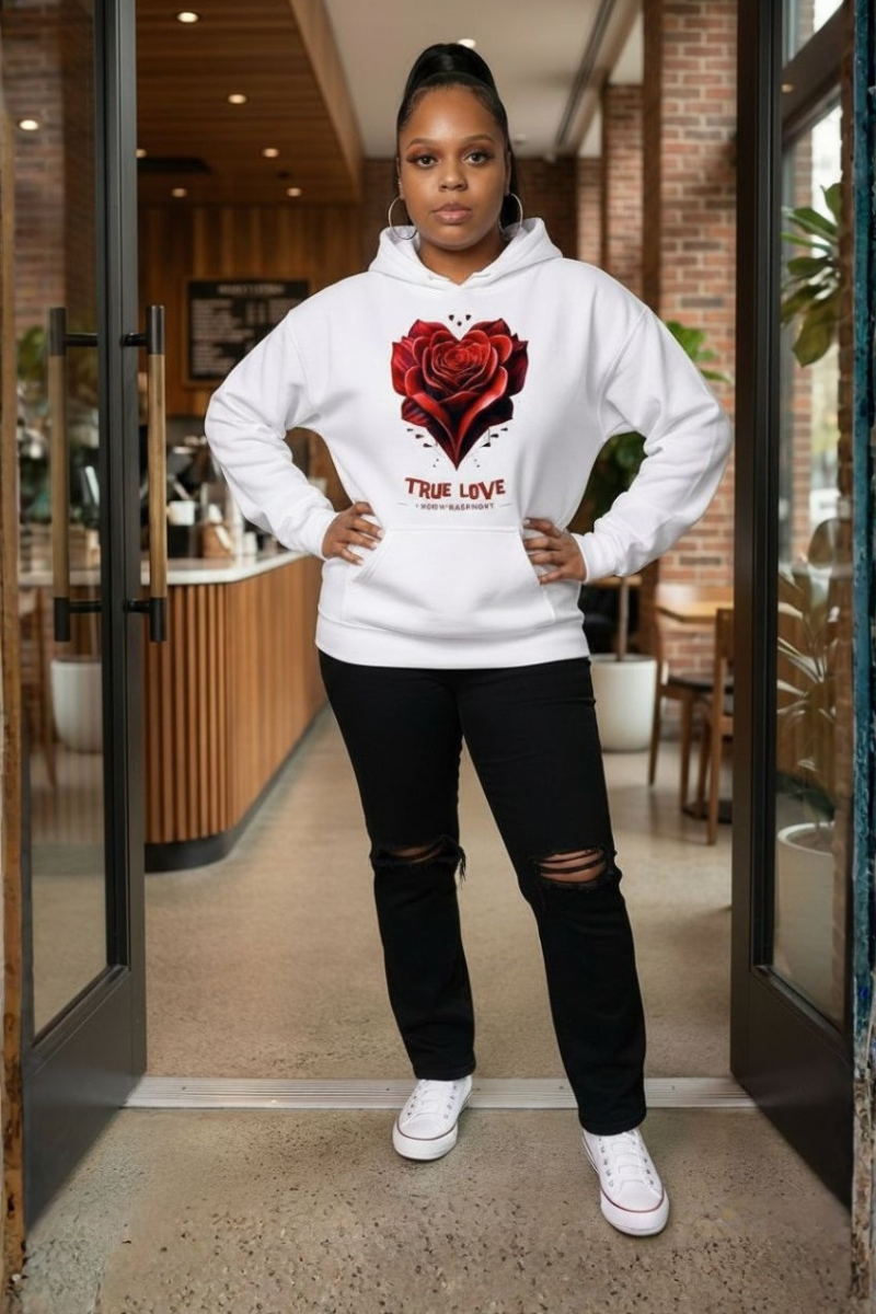 TRUE LOVE THE ROSE HOODIE