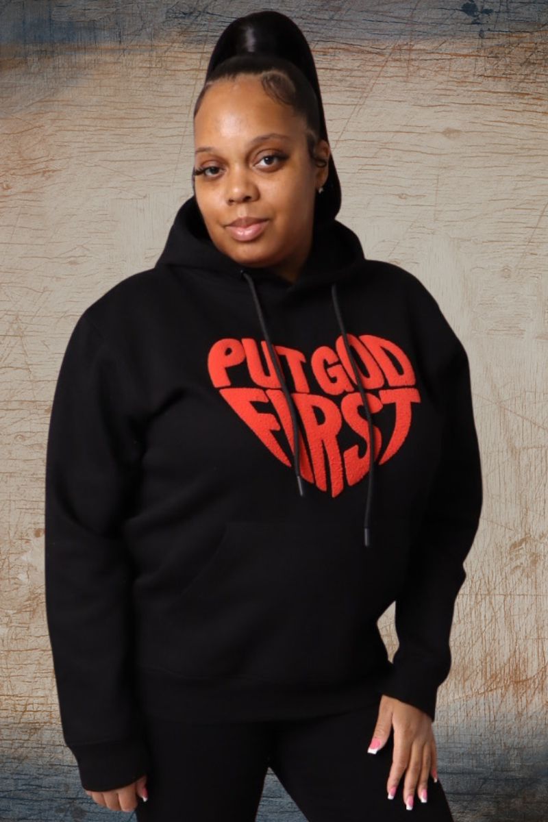 PUT GOD FIRST BLACK HOODIE