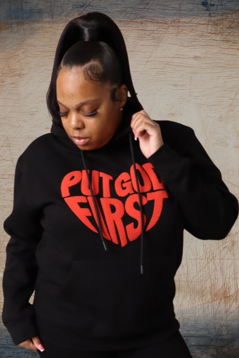 PUT GOD FIRST BLACK HOODIE