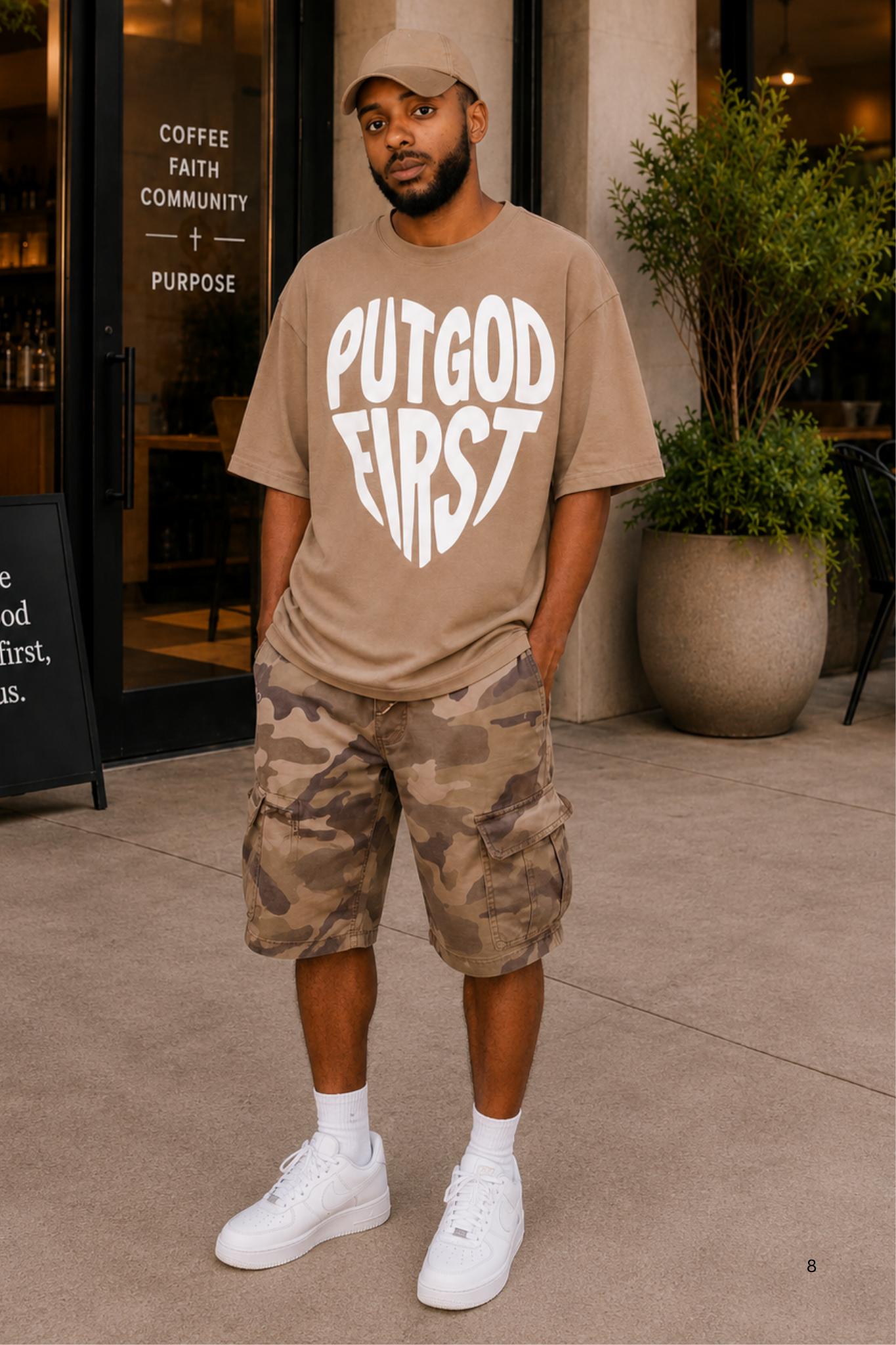 PUT GOD 1ST OVERSIZED TEE