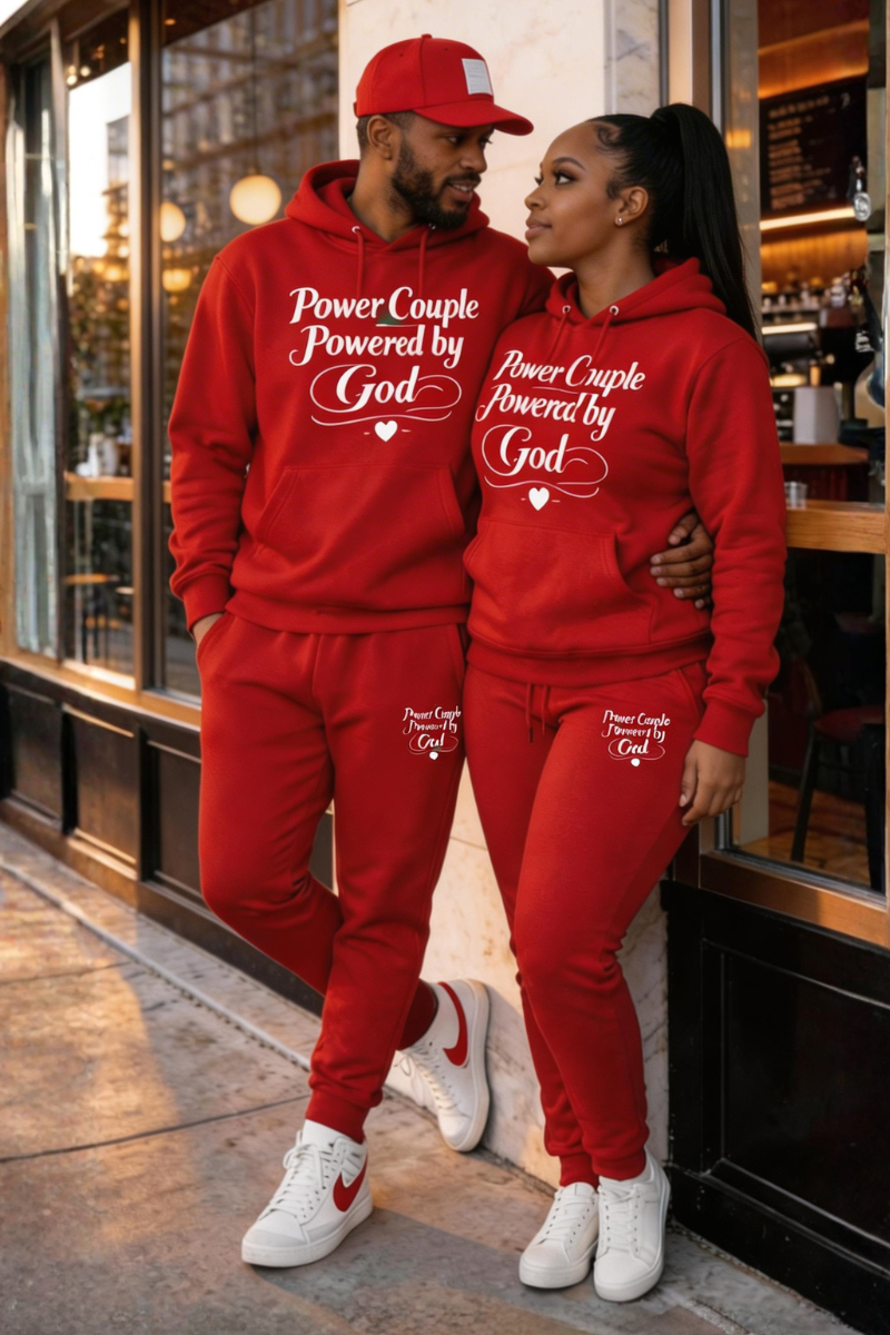 POWER COUPLE SWEATSUIT (Red)
