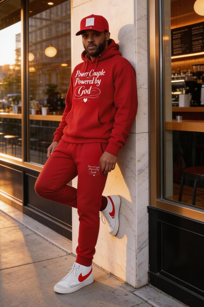 POWER COUPLE SWEATSUIT (Red)
