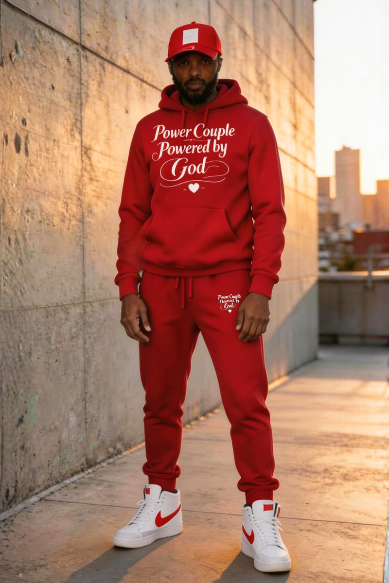 POWER COUPLE SWEATSUIT (Red)
