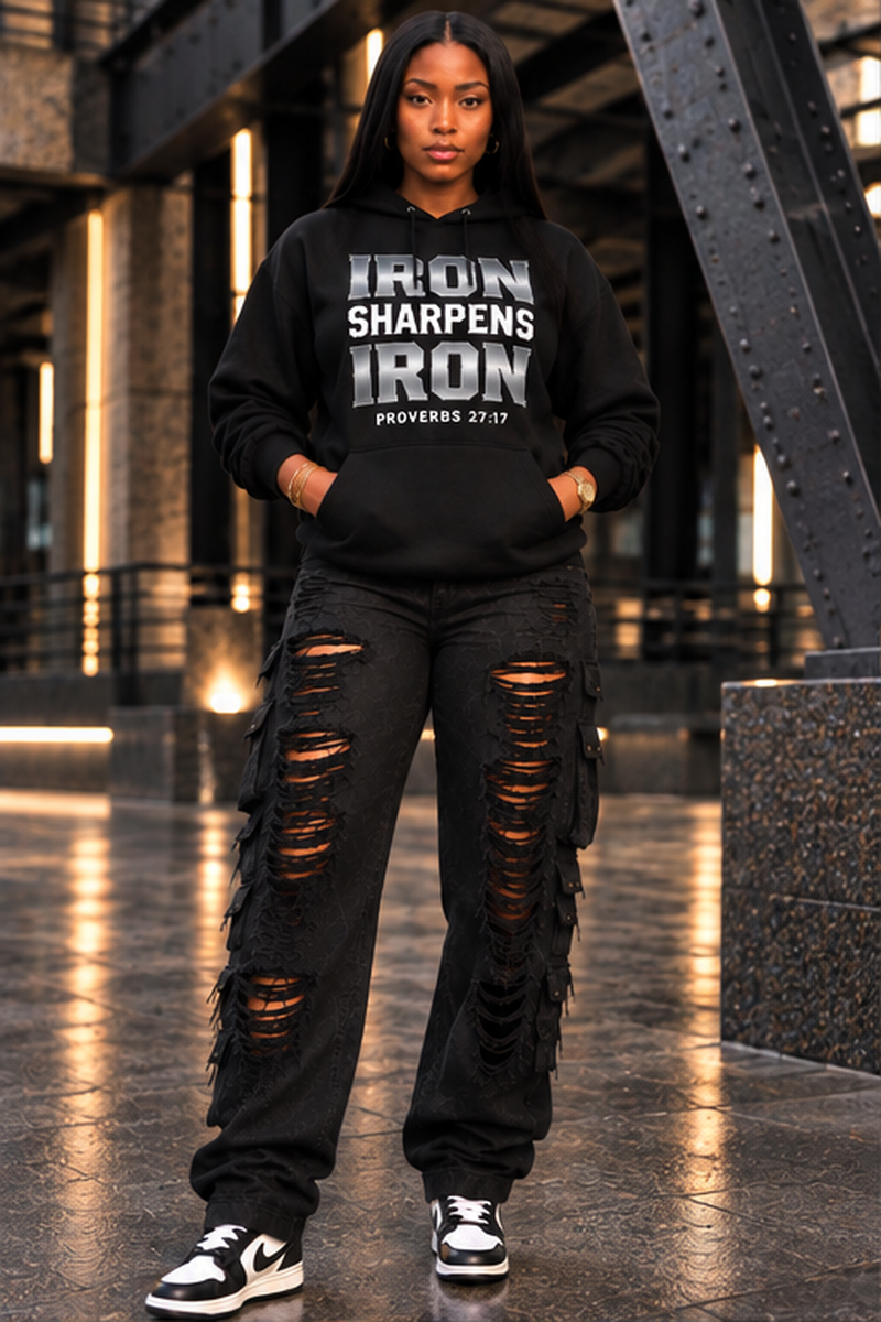 IRON SHARPENS IRON FAITH BASED Hoodie