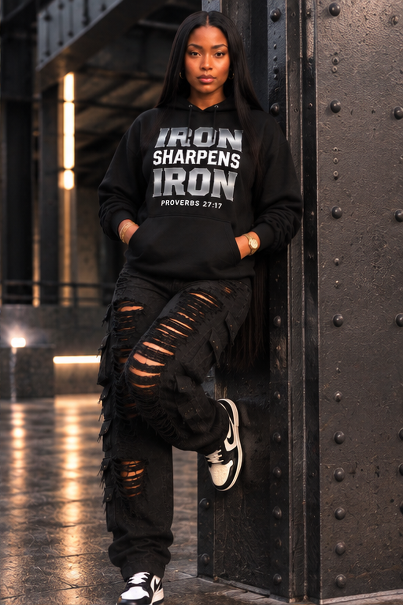 IRON SHARPENS IRON FAITH BASED Hoodie