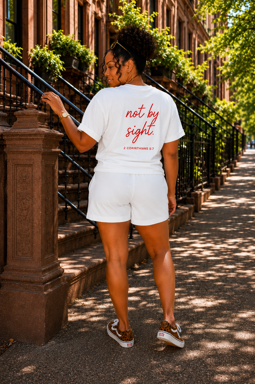 WALK BY FAITH SHORT SET- LEOPARD EDITION
