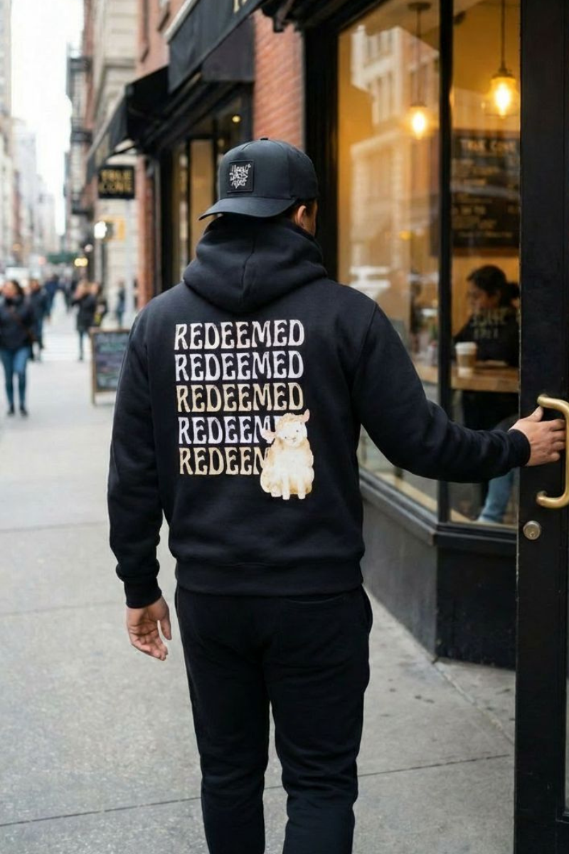 REDEEMED BLACK SWEATSUIT