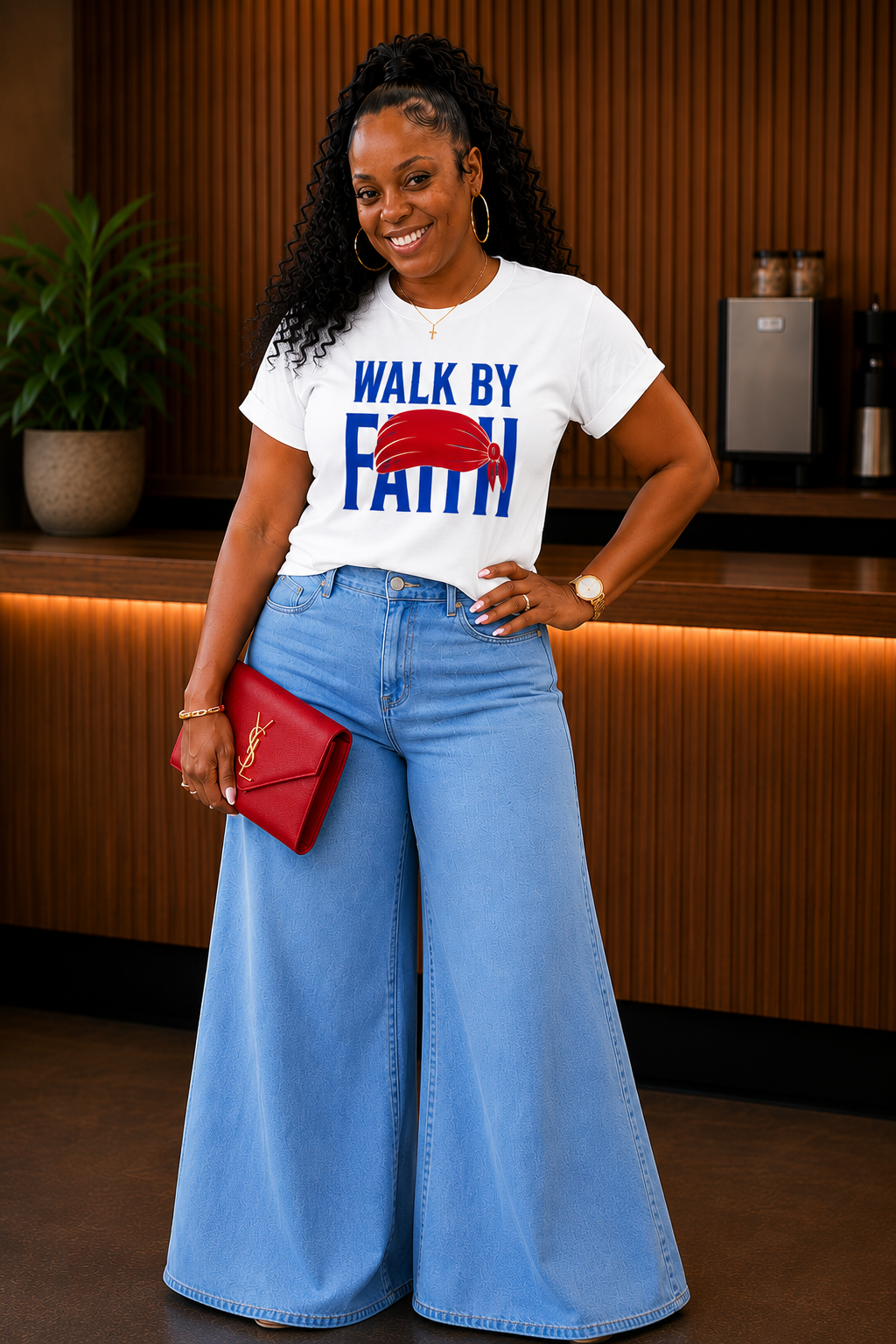 WALK BY FAITH (RED,WHITE & BLUE)