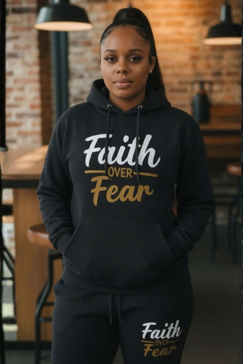 Faith / Fear Black Sweatsuit
