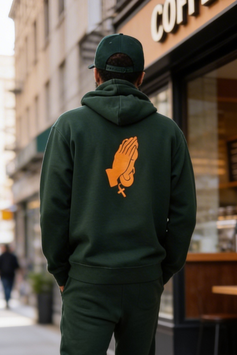IKDR HOODED HUNTER GREEN SWEATSUIT