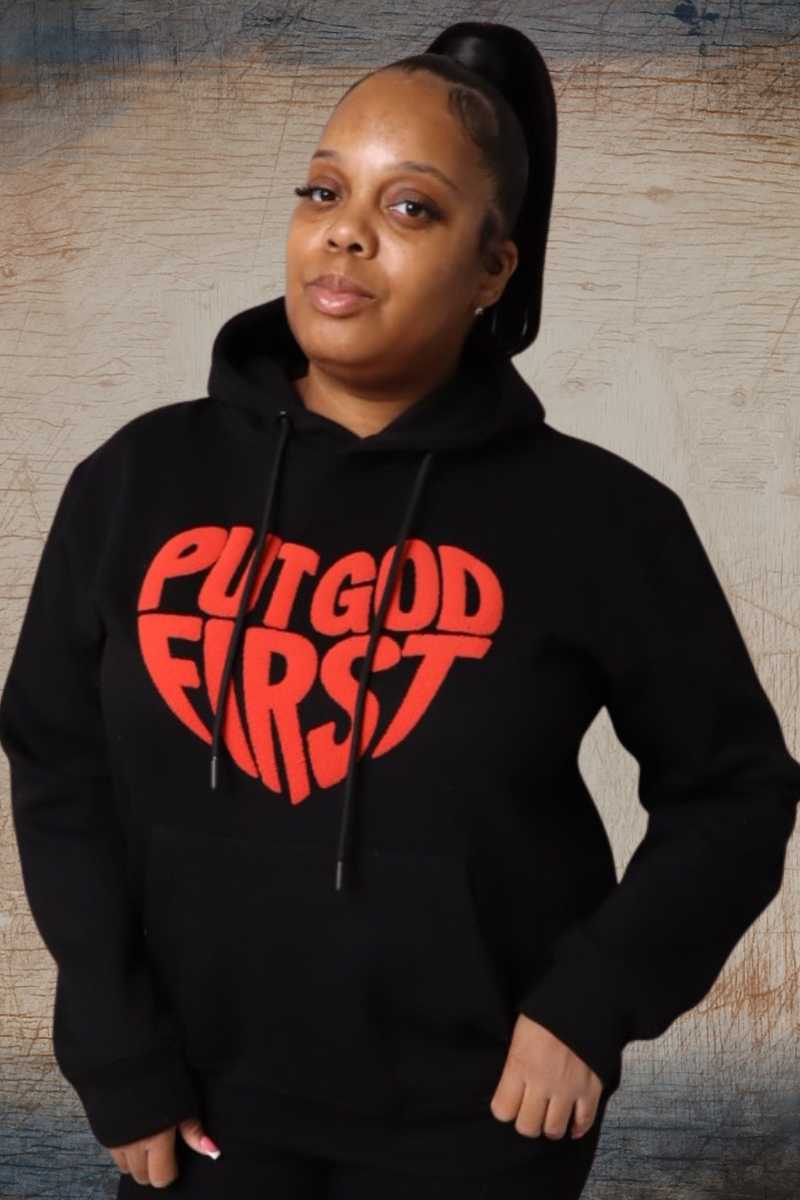 PUT GOD FIRST BLACK HOODIE