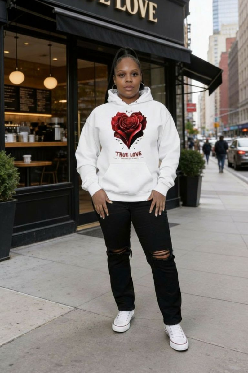TRUE LOVE THE ROSE HOODIE