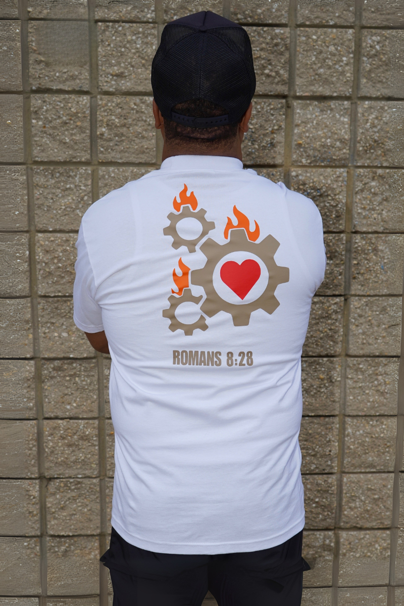 PURPOSE DRIVEN T-SHIRT [ Romans 8:28]