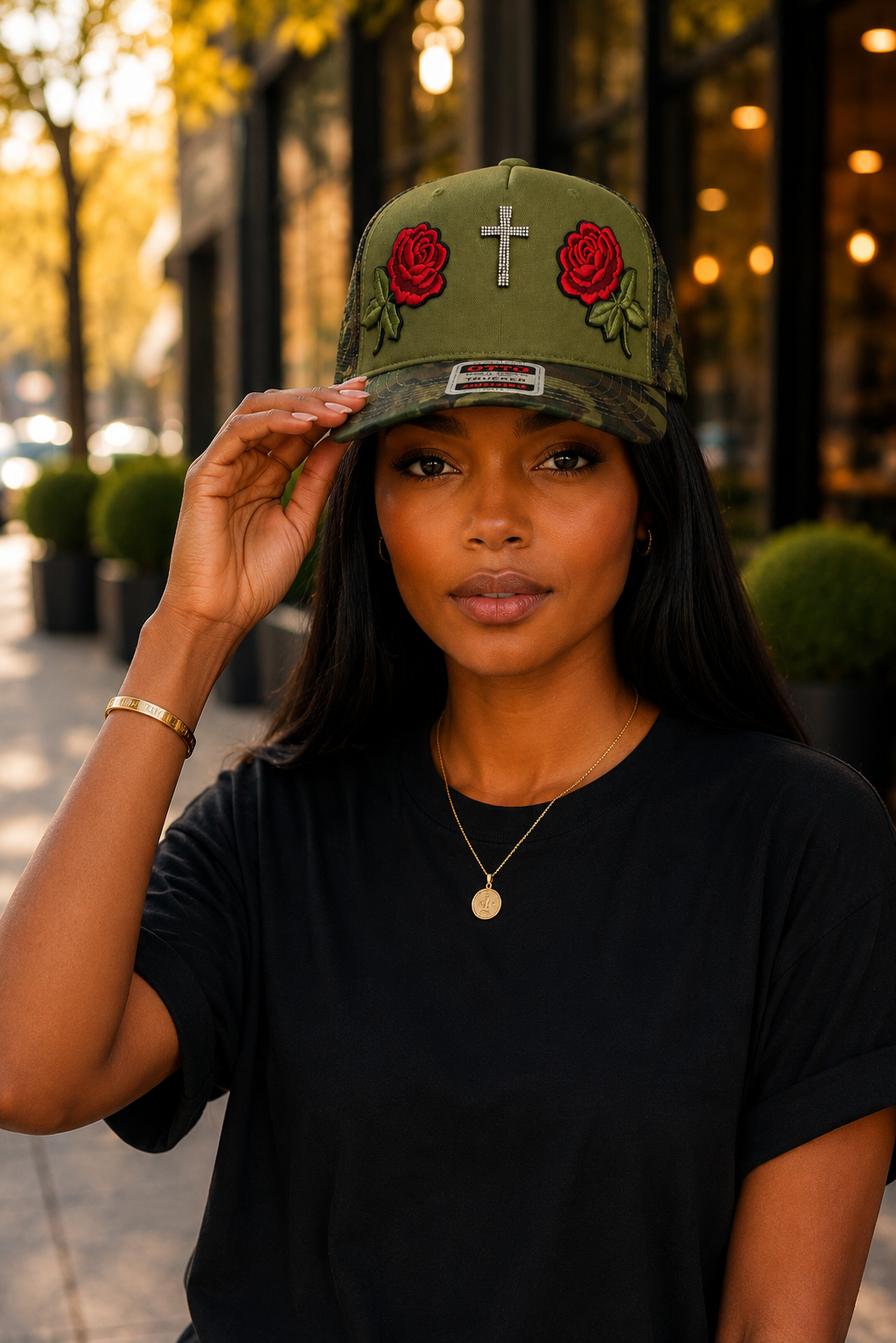 Grace & Bloom Camo Snapback