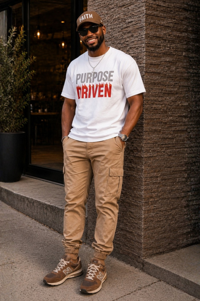 PURPOSE DRIVEN T-SHIRT [ Romans 8:28]