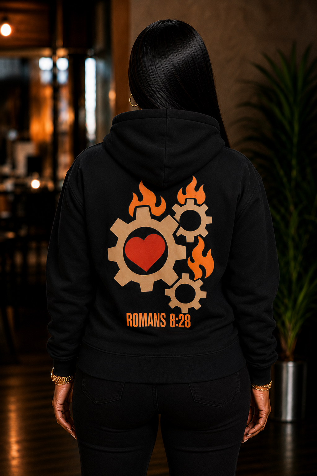 PURPOSE DRIVEN BLACK HOODIE