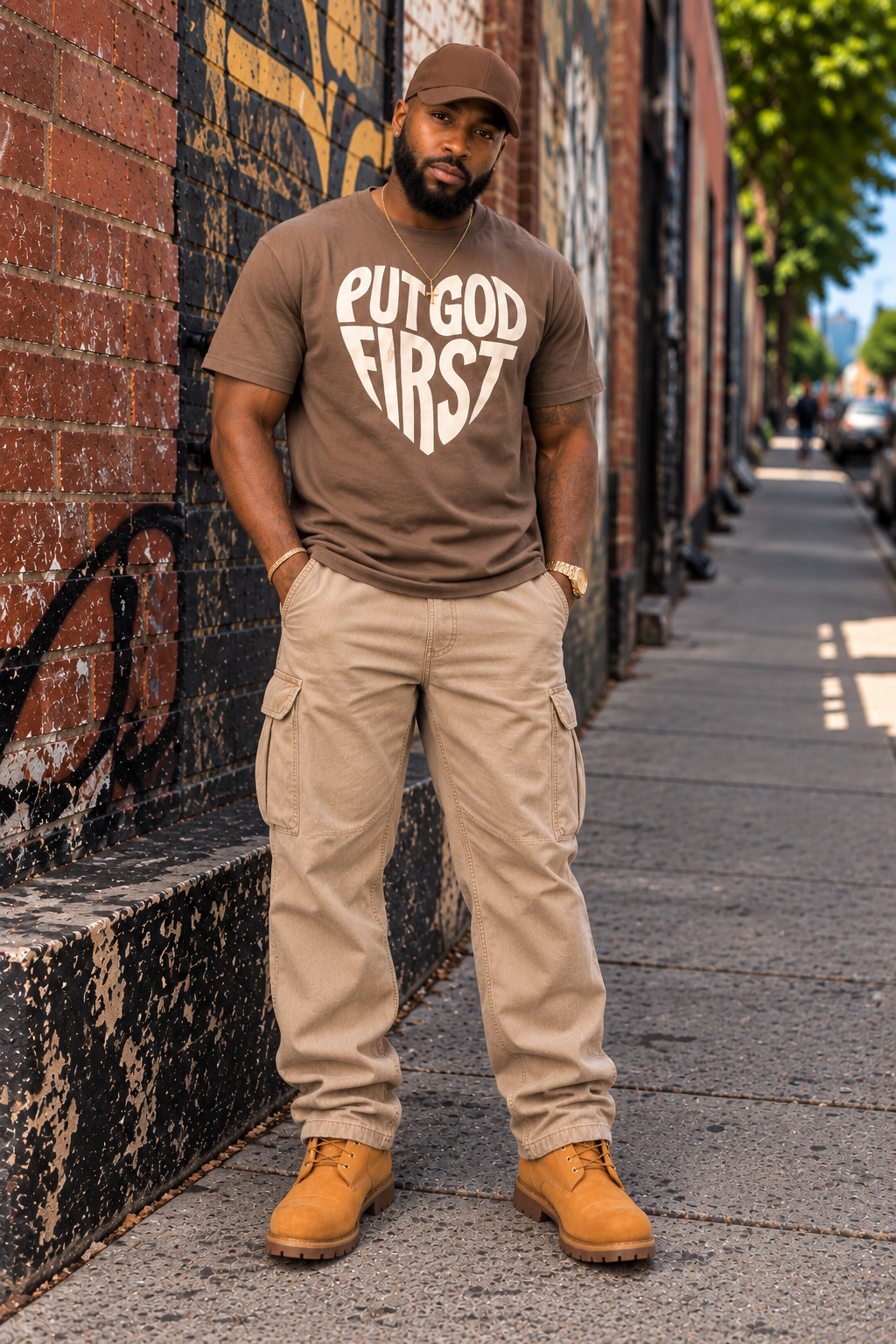 PUT GOD 1ST OVERSIZED TEE