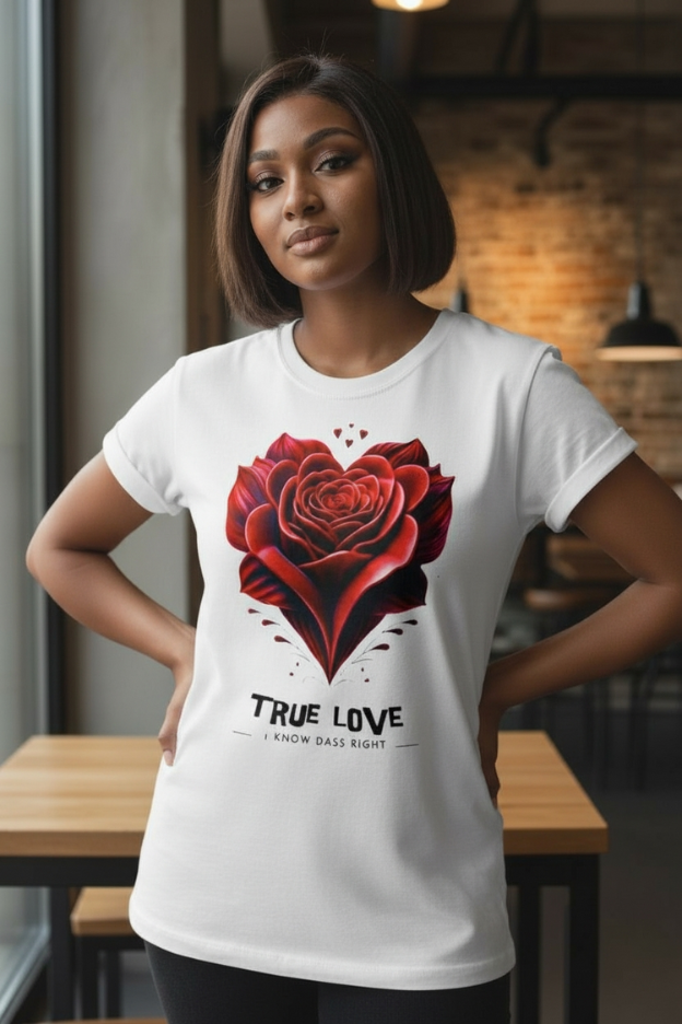 True Love Rose Heart T-Shirt